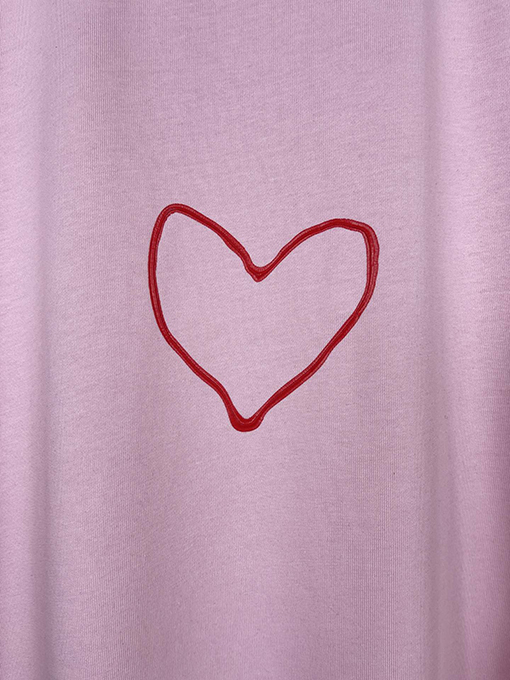バレンシアガ 七夕限定ハートロゴプリントTシャツ
