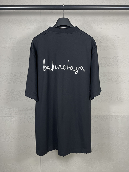 バレンシアガ 七夕限定ハートロゴプリントTシャツ