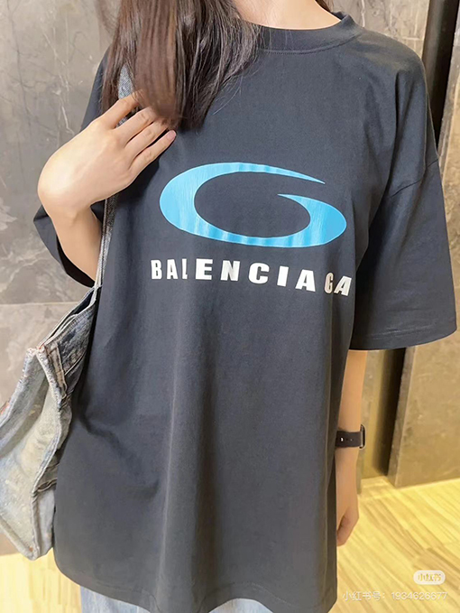 バレンシアガコピー LOOP SPORTS ICONプリント半袖Tシャツ