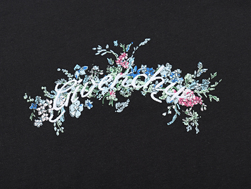 ジバンシイスーパーコピー 刺繍プリント半袖Tシャツ