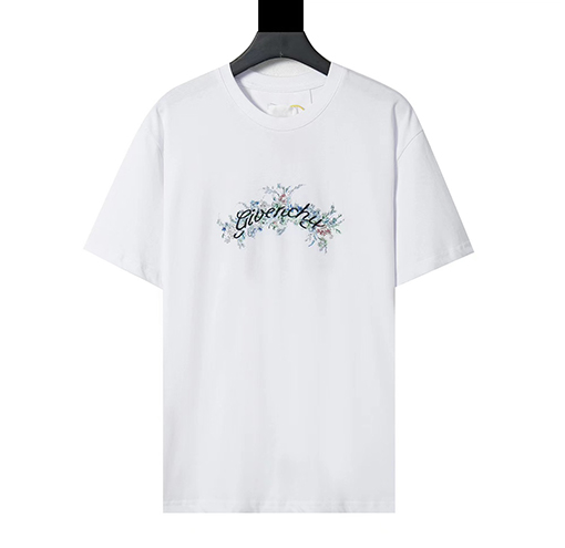 ジバンシイスーパーコピー 刺繍プリント半袖Tシャツ