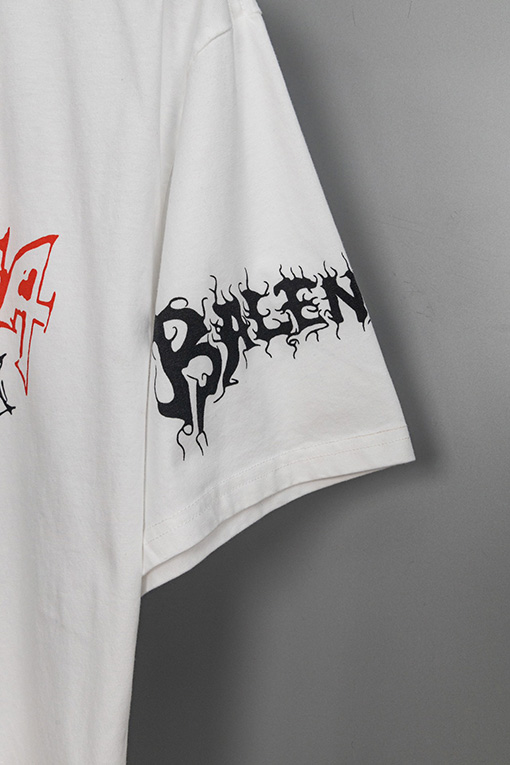 バレンシアガ 楕円クラックプリント ドラゴン年限定Tシャツ