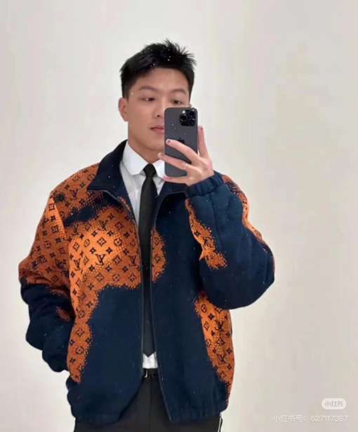 ルイヴィトンコピー 24 FW 新しい編み上げジャカードジッパーコート