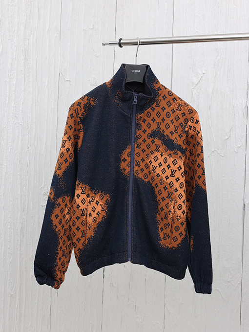ルイヴィトンコピー 24 FW 新しい編み上げジャカードジッパーコート