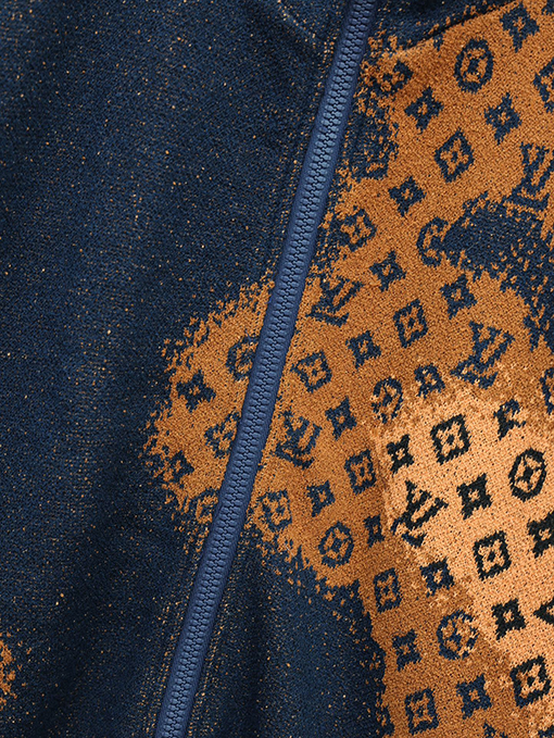 ルイヴィトンコピー 24 FW 新しい編み上げジャカードジッパーコート