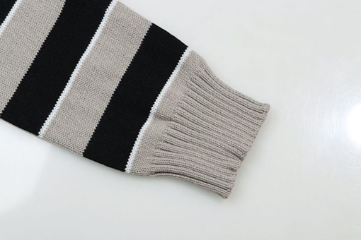 セリーヌスーパーコピー 小さな刺繍ストライプジャカードクルーネックセーター