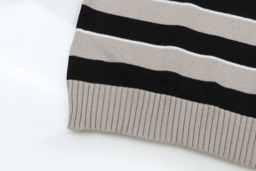 セリーヌスーパーコピー 小さな刺繍ストライプジャカードクルーネックセーター