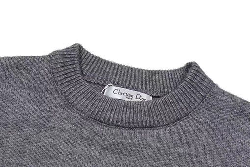 ディオール アルファベットロゴパッチ刺繍クルーネックセーター