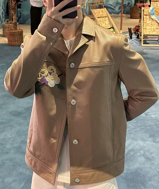 ルイヴィトン ポケット三角マークウォッシュデニムジャケット