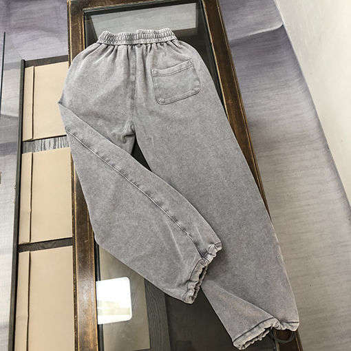 バレンシアガコピー 新しいカップルの水洗いストレートパンツ
