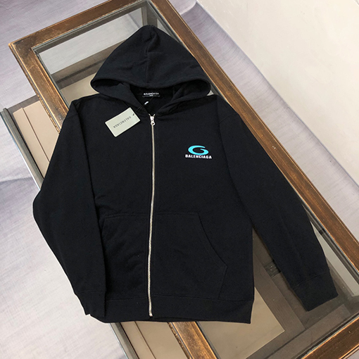 バレンシアガスーパーコピー 新しいカップルの水洗いジッパーフード付きパーカー