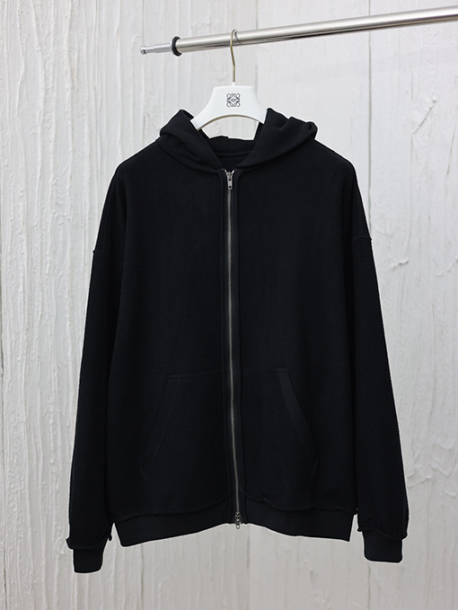 バレンシアガ 新しいバックカットフード付きジッパーパーカー