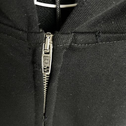 バレンシアガ 新しい前後の文字ロゴフード付きジッパーパーカージャケット