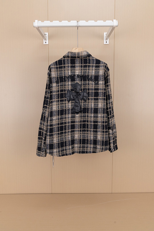 クロムハーツコピー クラシックなフランネルチェックシャツ