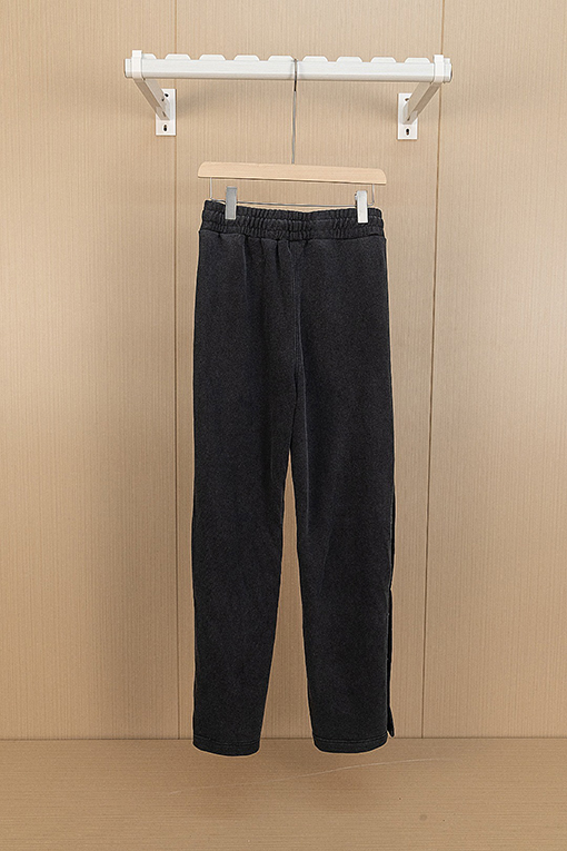 クロムハーツ いタバコグレーステッチスリットストレートパンツ