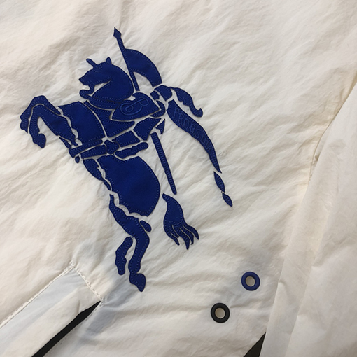 バーバリー フード ジャンパーアウター LOGO刺繍