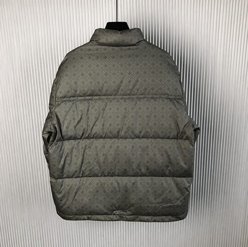 クロムハーツ 24 FW 新しい暗い縞の銀ボタンダウンジャケット