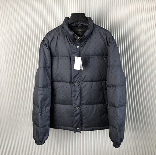 クロムハーツ 24 FW 新しい暗い縞の銀ボタンダウンジャケット