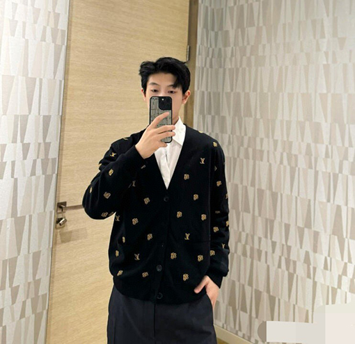 ルイヴィトンコピー 24 FW 新作刺繍ウールカーディガン