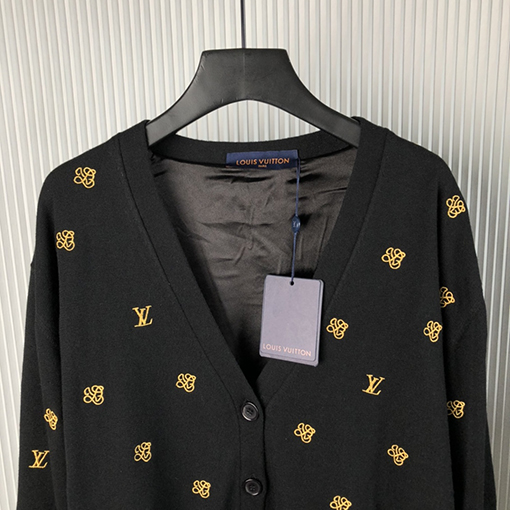 ルイヴィトンコピー 24 FW 新作刺繍ウールカーディガン