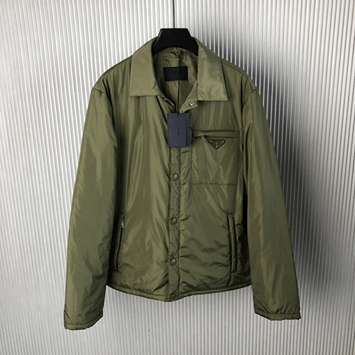 プラダ 24 FW 再生ナイロン薄手コットンジャケット