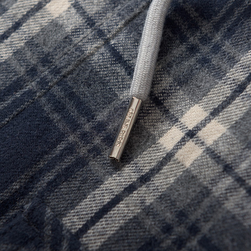 セリーヌ 24 FW 新しいチェック柄カシミヤアルファベットフードコート