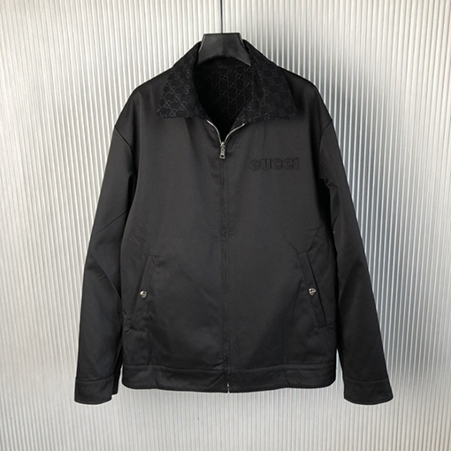グッチコピー 24 FW 新しい両面着用ナイロンとGGキャンバスジャケット