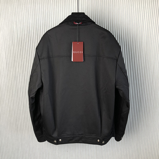 グッチコピー 24 FW 新しい両面着用ナイロンとGGキャンバスジャケット