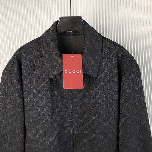 グッチコピー 24 FW 新しい両面着用ナイロンとGGキャンバスジャケット