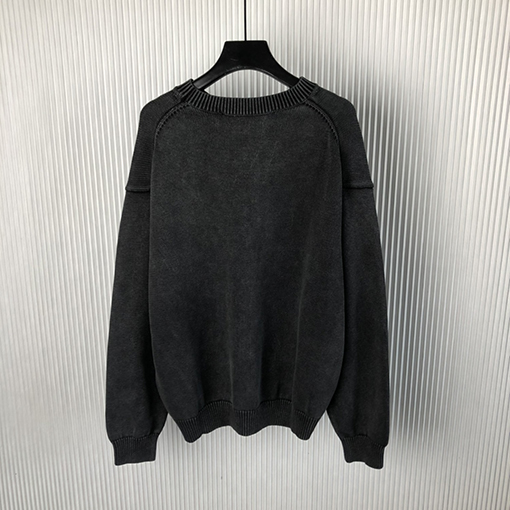 アレキサンダーワン 24 FW 新しいエンボスエンボスロゴニットプルオーバーセーター