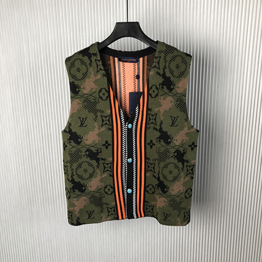 ルイヴィトンコピー 24 FW 新しいジャカード両面ブランケット式スーツベスト