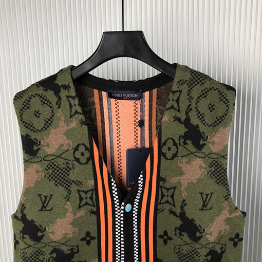 ルイヴィトンコピー 24 FW 新しいジャカード両面ブランケット式スーツベスト