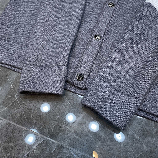 Chrome Hearts X Thom Browne コラボレーションビッグロゴクラシックカーディガン