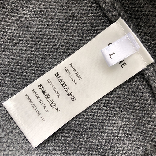 セリーヌコピー 24 FW 新しいカシミヤ半高襟ジッパーセーター
