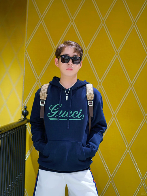 グッチ 24 FW 新しいニット綿フード付きパーカー