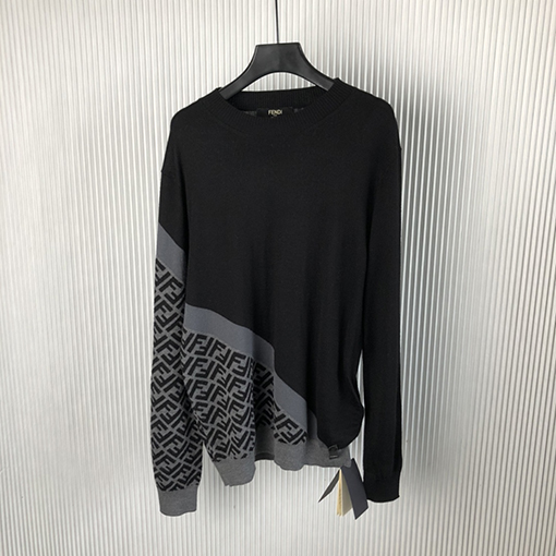 フェンディ 24 FW 新しいラウンドネックプルオーバーセーター