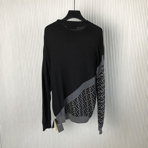 フェンディ 24 FW 新しいラウンドネックプルオーバーセーター