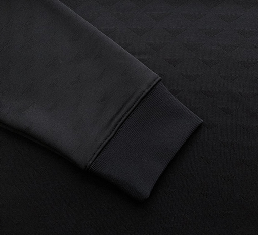 プラダコピー 24 FW 新しい暗い縞模様の三角マークの襟のパーカー