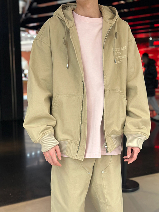 ディオール 24 FW 新しい綿のフード付き長袖コート