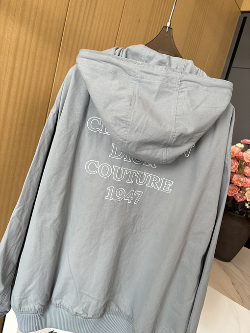 ディオール 24 FW 新しい綿のフード付き長袖コート
