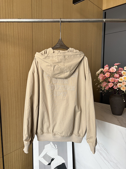 ディオール 24 FW 新しい綿のフード付き長袖コート