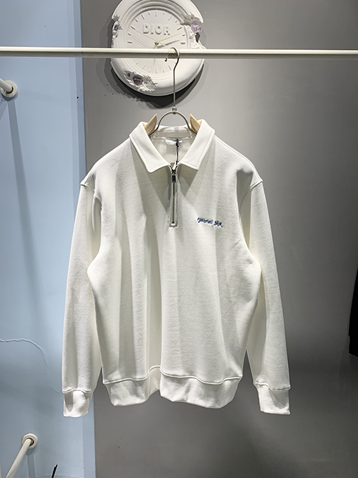 ディオール 24 FW 秋冬の新しいジッパー襟のパーカー