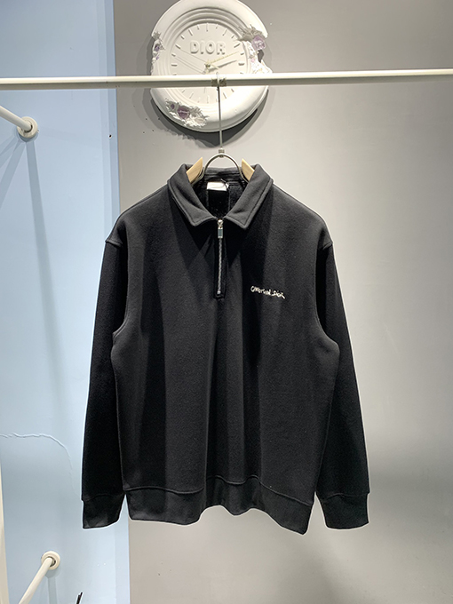 ディオール 24 FW 秋冬の新しいジッパー襟のパーカー