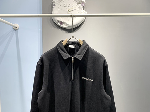 ディオール 24 FW 秋冬の新しいジッパー襟のパーカー