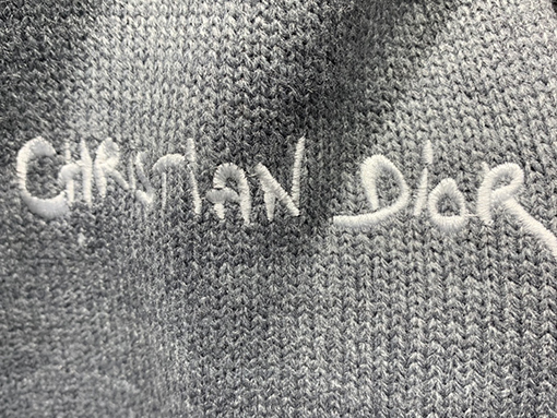 ディオールスーパーコピー 24 FW Christian Dior Tag 新しいウール混紡刺繍カーディガン 