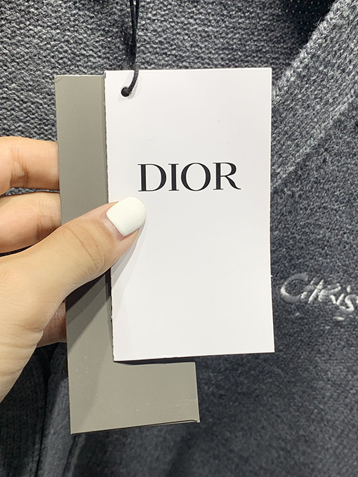 ディオールスーパーコピー 24 FW Christian Dior Tag 新しいウール混紡刺繍カーディガン 