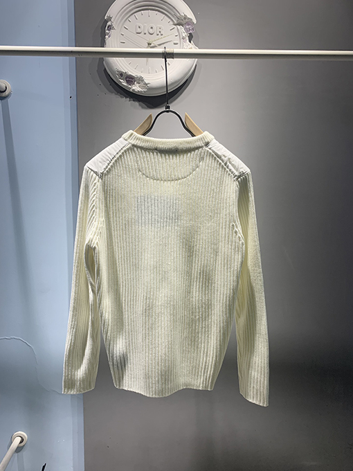 プラダ 24 FW カシミヤウール混紡パッチワークポケットセーター