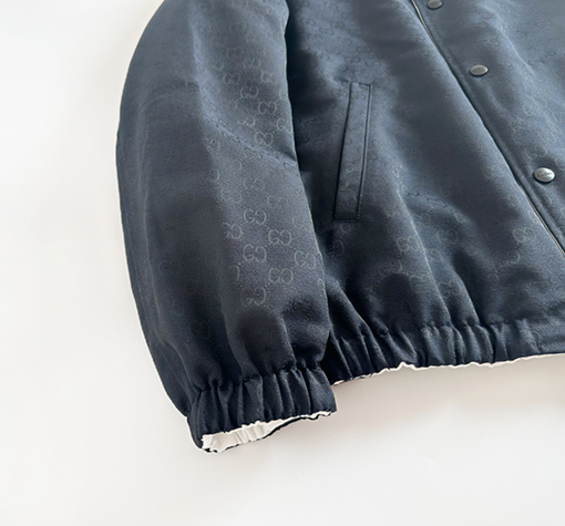 グッチ 24 FW 新しいジャカードダブルGパターンコットンジャケット