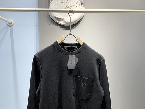 プラダ 24 FW 新しい胸のポケット長袖シャツ