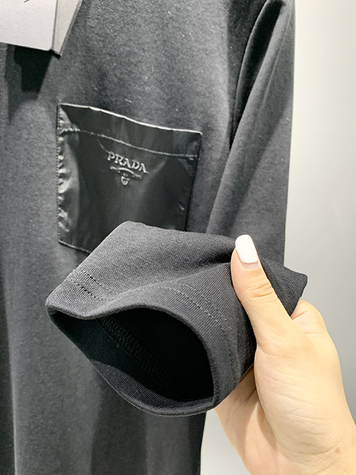 プラダ 24 FW 新しい胸のポケット長袖シャツ